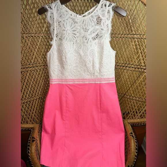 Lilly Pulitzer NWT Sharice Stretch Shift Dress Lillys Coral Size 10 - Picture 2 of 15